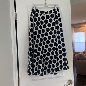 Who What Wear polka dot skirt